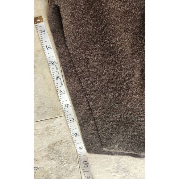 O2 Katie Todd gray 100% Wool high neck zip up batwing style poncho w raw hem NWT - Picture 6 of 13